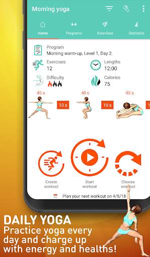Yoga daily workout－Morning screenshot 1