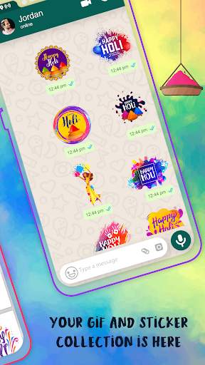 Holi GIF : Holi Stickers For Whatsapp screenshot 2