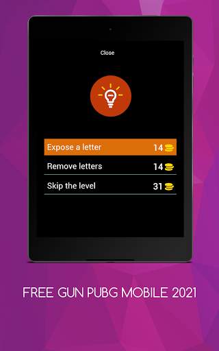 Guess the gun in pubg mobile FREE GUN  2021 screenshot 20