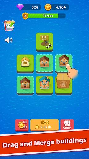 Merge City - idle game screenshot 1