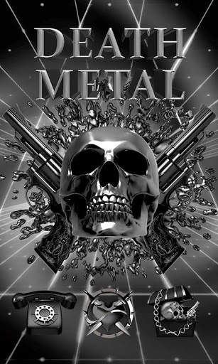 DEATH METAL GO Launcher Theme screenshot 1