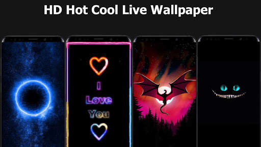 Hot live wallpapers HD cool black phone background screenshot 2