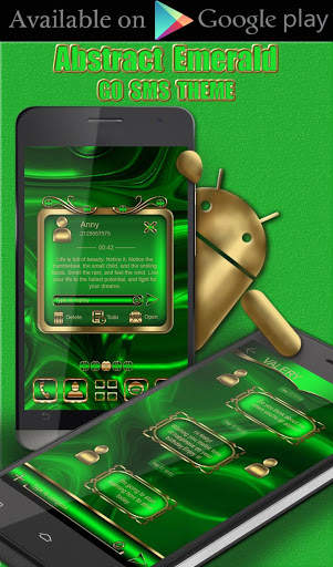 Free Abstract Emerald  Go locker theme screenshot 2