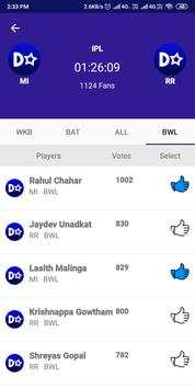 DreamStar - Dream11 Players Rating Chicken Dinner screenshot 5