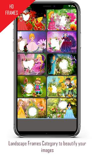 Princess  Photo  Frames: Square Landscape Potrait 5 تصوير الشاشة