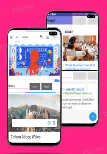 Double Browser- 2 in 1 multi window browser app. screenshot 1