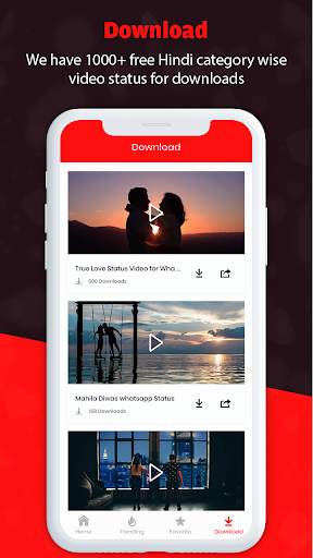 Hindi Short Video App -  Video Status For Whatsapp screenshot 5