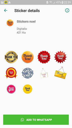 Thank you stickers for WhatsApp screenshot 7