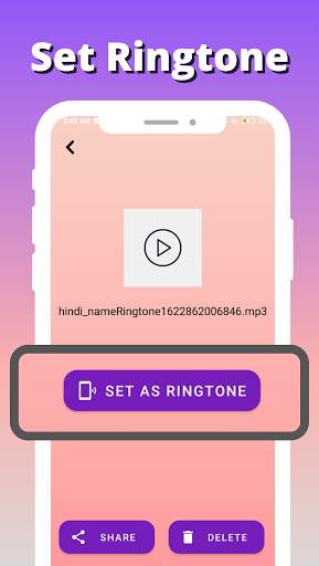 Hindi My Name Ringtone Maker screenshot 4