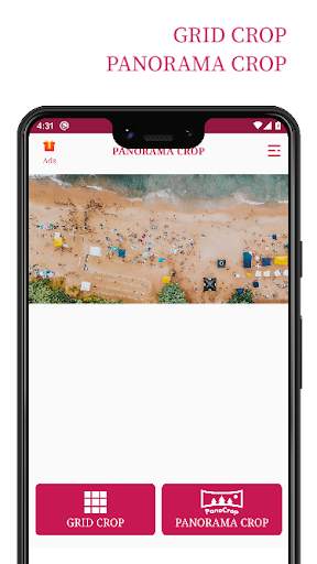 Panorama, Grid crop - PanoCrop screenshot 1