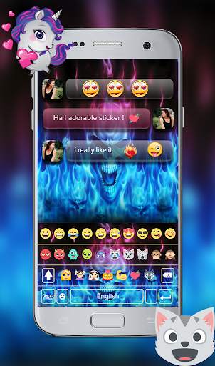 Hell Flaming Skull Keyboard Theme - Hell Skull PRO screenshot 4