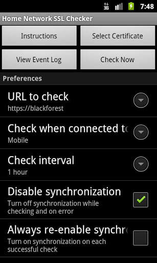 Home Network SSL Checker 3 تصوير الشاشة