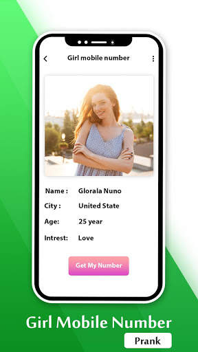 Girls Mobile Numbers- Find Mobile Number Simulator screenshot 4