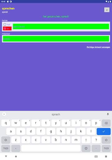 German Verbs Past Prepositions 13 تصوير الشاشة