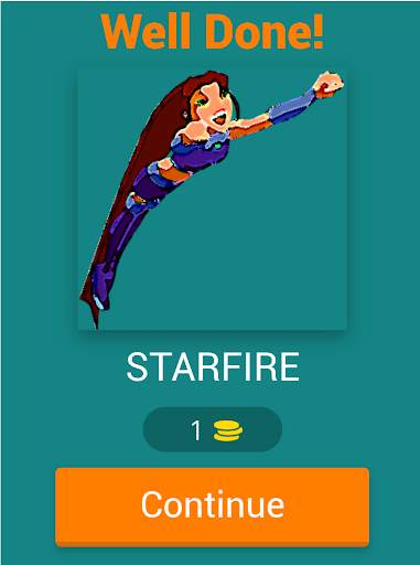 Teen Titans quiz game screenshot 8