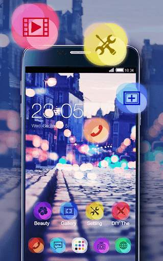 Stylish Romantic Theme: Neon N screenshot 2