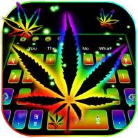 Neon Weed Keyboard Theme on 9Apps