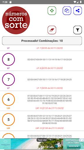 Números com Sorte: combinações para loteria screenshot 4