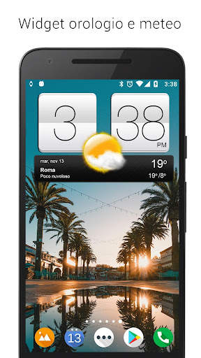 Sense V2 Flip Clock & Weather screenshot 1