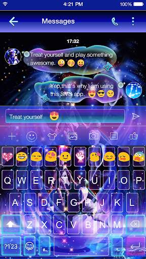 Gemini Emoji Keyboard Theme screenshot 7