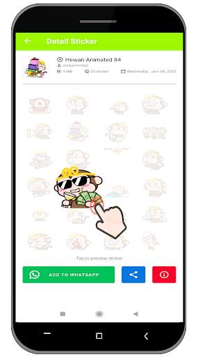 Sticker Hewan Gif WAStickerApp screenshot 7