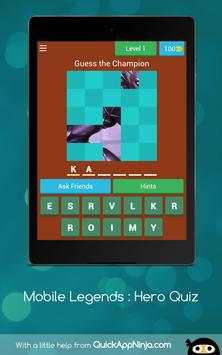 Mobile Legends : Hero Quiz screenshot 8