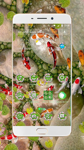Koi Fish--APUS Launcher Free Theme&HD Wallpapers screenshot 2