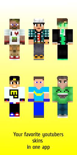 Youtubers skins for Minecraft screenshot 7