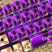 Purple Gold Luxury Keyboard 10001003