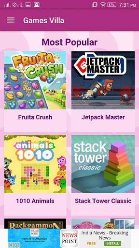 Games Villa screenshot 1