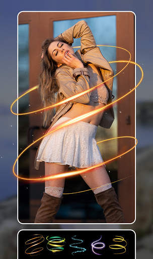 Spiral Photo Editor : Neon Effects, Blur Photo screenshot 4