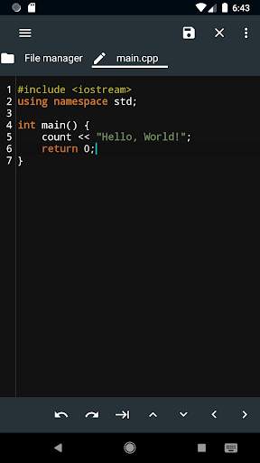 C/C   Editor screenshot 1