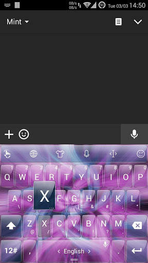 Keyboard Theme Glass Strings screenshot 2