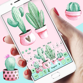 Cute Cartoon Cactus keyboard icon