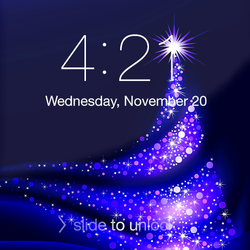 Christmas Neon Lock Screen आइकन