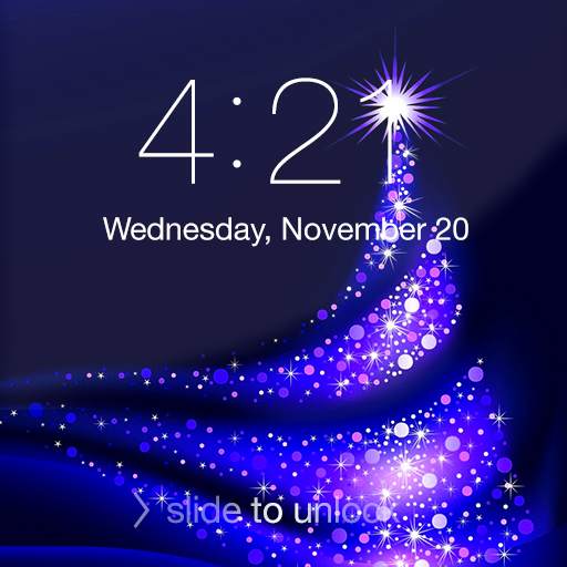 Christmas Neon Lock Screen 4.0