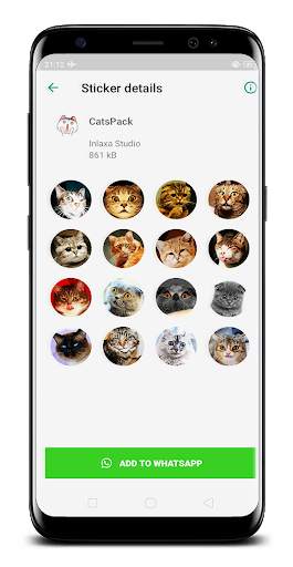 Cat Funny Sticker for WAStickerApps screenshot 5