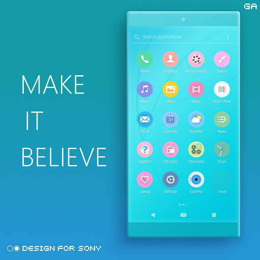 COLOR™ Theme | CYAN - Design For SONY 🎨 screenshot 7