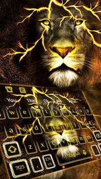 Tema Keyboard Singa Emas screenshot 1