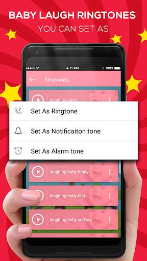 Baby Laughing Ringtone Cute Baby Laugh Sounds App 1 تصوير الشاشة