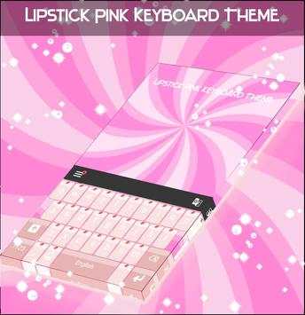 Lipstick Pink Keyboard Theme screenshot 1