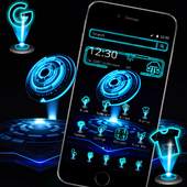Blue Technology Launcher Theme 1.1.0