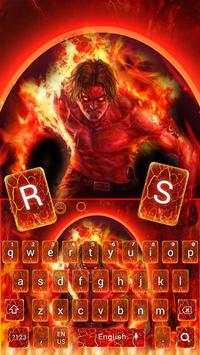 Flaming Fire Battle Keyboard Theme screenshot 4