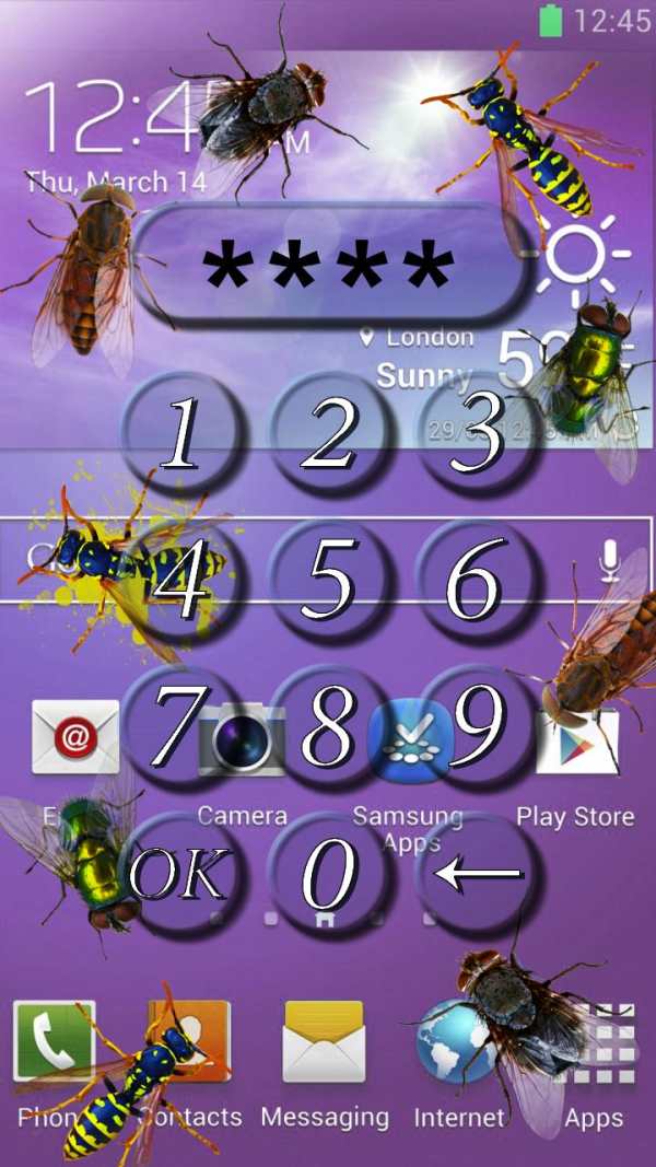 Bug lock screen prank screenshot 3