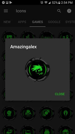 AlienGreen Next Launcher theme screenshot 4