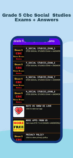 Grade 5 Social Studies Exams A screenshot 2