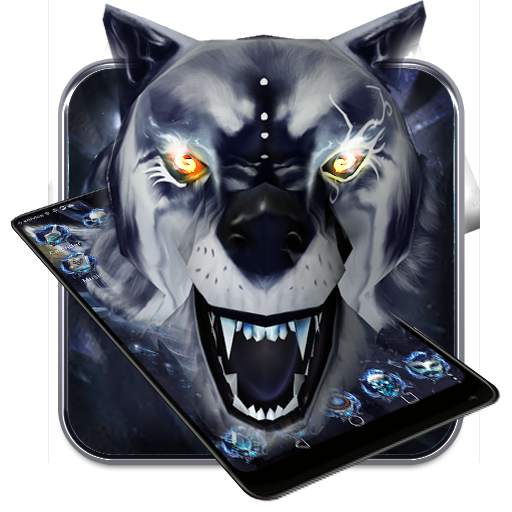 3D White ice wolf theme 1.2.2