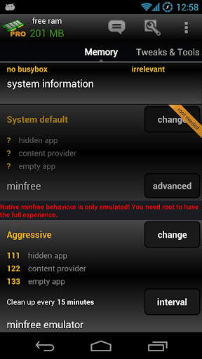 AutoKiller Memory Optimizer screenshot 2