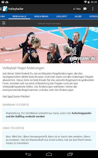 Volleyball App volleyballer.de screenshot 6