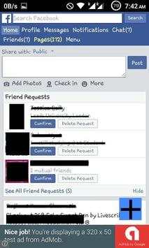 SIMPLE Lite for Facebook screenshot 3